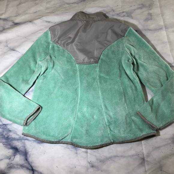 Danskin Now Mint Green & Grey Plush Fleece Jacket - Picture 8 of 8
